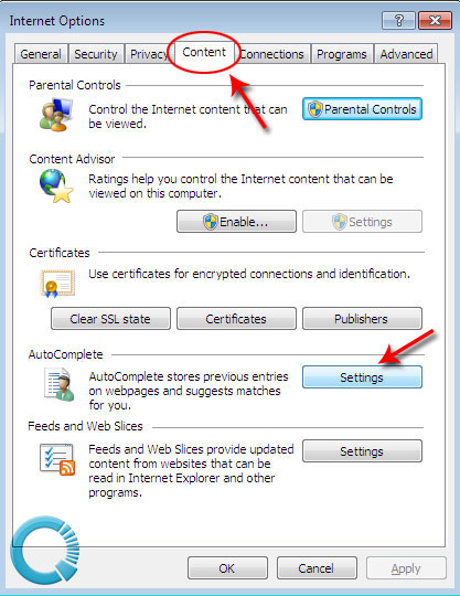 Xoá AutoComplete trong Internet Explorer