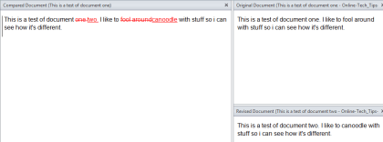 Sử dụng tính năng so sánh tài liệu trong Word 2010