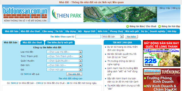 Nhu cầu thông tin cho thị trường Bất động sản Việt Nam