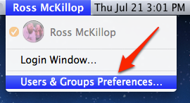 Loại bỏ mục Login Window từ thanh menu của OS X Lion