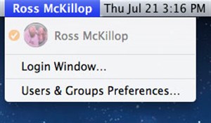 Loại bỏ mục Login Window từ thanh menu của OS X Lion