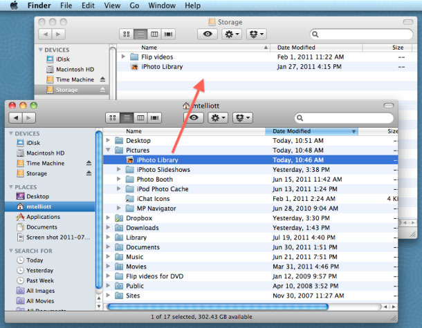 Sao lưu thư viện ảnh iPhoto 