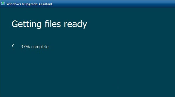 Chương trình chuẩn bị file cài đặt Windows 8