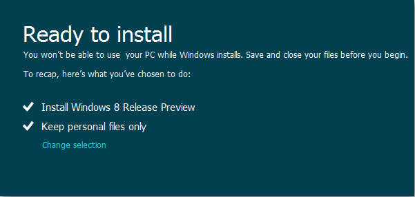 Windows 8 đã sẵn sàng để cài trên máy tính