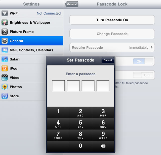 Mã hóa để bảo vệ thông tin trên máy tính bảng