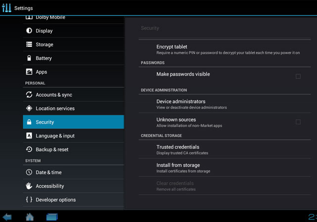 Mã hóa để bảo vệ thông tin trên máy tính bảng