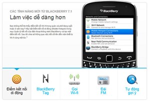 BlackBerry chính hãng lên OS 7.1