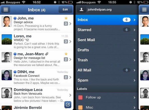 Google thâu tóm Sparrow - Ứng dụng Email trên iOS