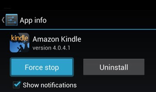 Sau khi chọn được ứng dụng, hãy nhấn và Force stop Quản lí tác vụ trên Android dễ dàng không cần Task Killer