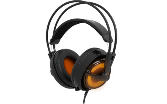 Tai nghe SteelSeries Siberia v2 Heat Orange có thêm đèn nền LED