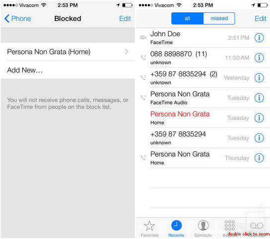 Chặn một liên lạc Những thay đổi khó nhận ra của iOS 7