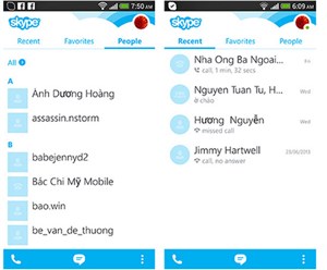 Skype cập nhật phiên bản Modern cho Android