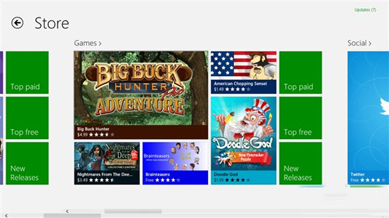 Nếu bạn là một gamer, hãy ghé vào quầy games. Hướng dẫn "đi chợ" trên Windows 8