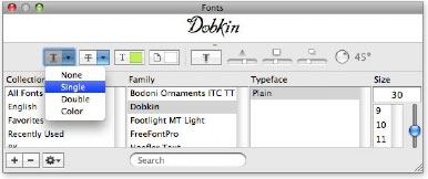 Cửa sổ fonts Những tính năng hay trên OS X có thể bạn chưa biết