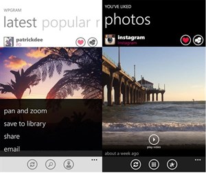 Đã có WPGram hỗ trợ Windows Phone