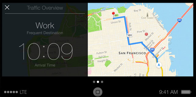 Traffic Overview AirPlay trên iOS 7 cho phép kết nối iPhone và xe hơi qua sóng Wi-Fi