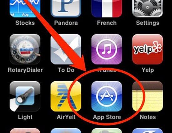 Biểu tượng App Store lại là sư kết hợp của hai chiếc bút chì và cục tẩy để tạo thành chữ "A". Nguồn gốc các biểu tượng trên sản phẩm Apple