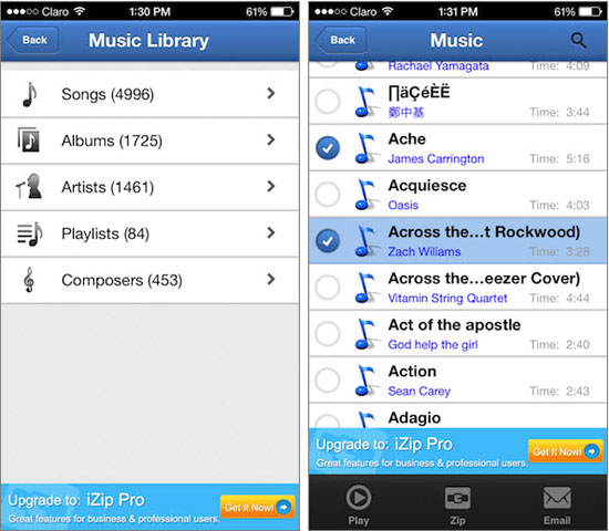 Top 3 ứng dụng miễn phí quản lý tập tin Zip cho iPhone