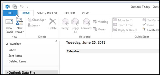 Bật nhắc nhở đính kèm tập tin khi gửi mail trong Outlook 2013
