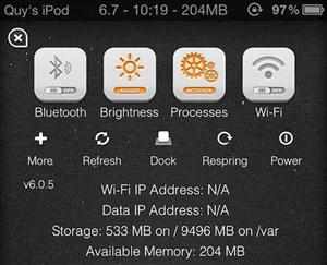 Ram ảo cho iPod Touch và tất cả các thiết bị iOS