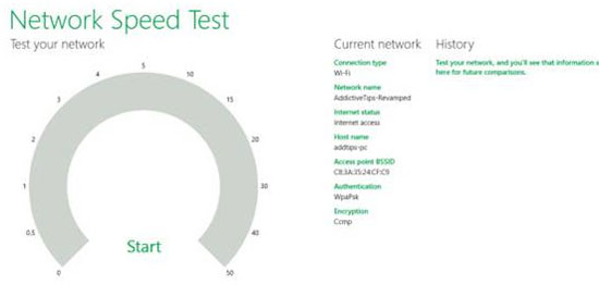 Kiểm tra tốc độ kết nối mạng trên Windows 8 & RT