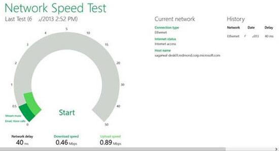 Kiểm tra tốc độ kết nối mạng trên Windows 8 & RT