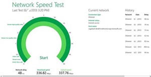 Kiểm tra tốc độ kết nối mạng trên Windows 8 & RT