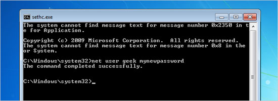 Cách reset mật khẩu Windows bị quên