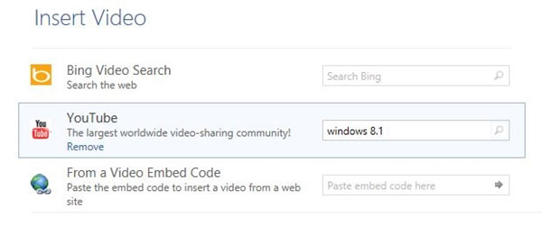 Hướng dẫn chèn video Youtube vào Word 2013