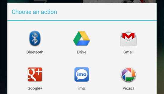 Upload ảnh lên google driver Chụp màn hình trên thiết bị chạy Android từ 4.0 trở về sau