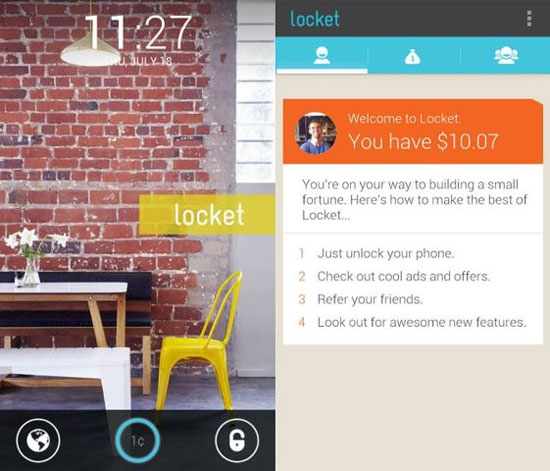 Kiếm tiền từ màn hình khóa smartphone