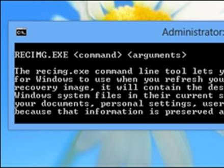 Thiết lập tuy chỉnh Windows 8 Tạo điểm phục hồi tuỳ chỉnh cho Windows 8