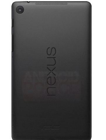 Mặt sau cho thấy Nexus 7 thế hệ hai đã được tích hợp thêm camera chụp ảnh. Chi tiết thiết kế của Nexus 7 thế hệ hai