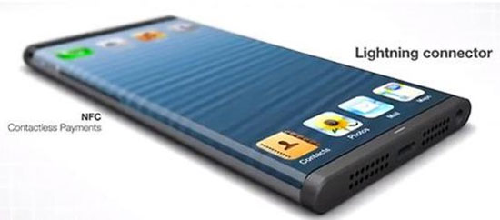 iPhone 6 với màn hình uốn ra tận viền. "iPhone không viền" trong hình dung của người sử dụng