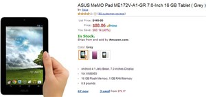 ASUS MeMO Pad 7 chỉ còn 1,9 triệu đồng