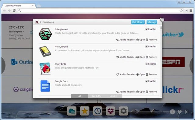 Nâng cấp thẻ Newtab của Chrome lên một tầm cao mới