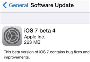 Các điểm mới của iOS 7 beta 4 vừa phát hành