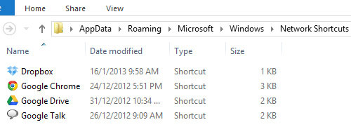 Xác định được vị trí của một thư mục đặc biệt mà bất kì shortcut nào xuất hiện trong thư mục này sẽ hiển thị ở My Computer Tạo Shortcut trong My Computer trên Windows 7 và 8