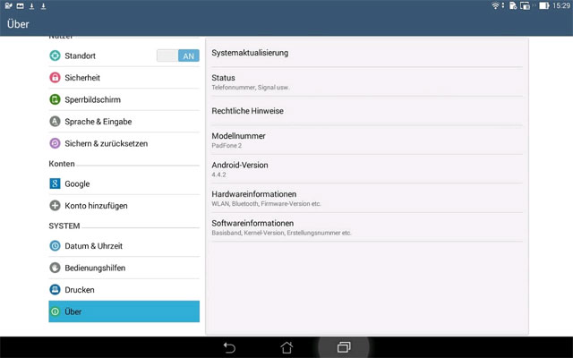 ASUS Padfone 2 được cập nhật Android 4.4
