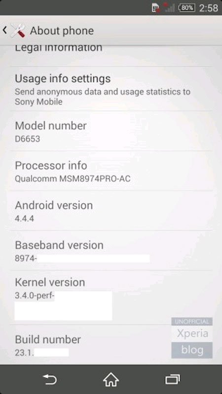 Ảnh chụp màn hình của Xperia Z3 Màn hình Xperia Z3 sẽ chẳng có gì mới?