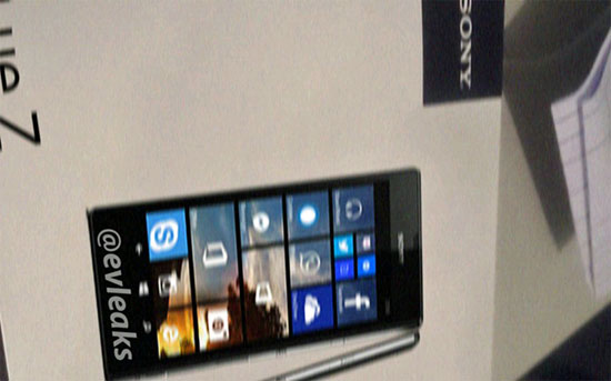 Sony Lue Z Lộ ảnh Lue Z chạy Windows Phone đầu tiên từ Sony