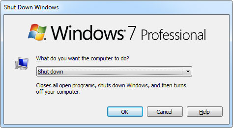 Hộp thoại Shut Down Tối ưu hóa quá trình Shutdown trong 2 giây