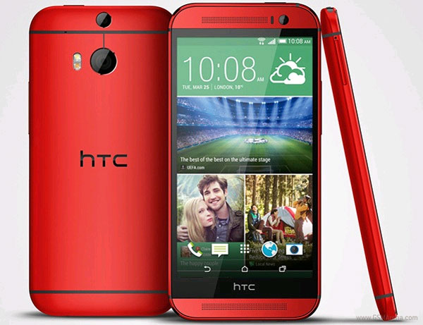 HTC One M8 bản màu đỏ HTC One M8 có thêm phiên bản màu đỏ và màu hồng