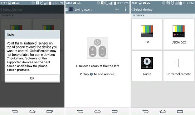 Ứng dụng điều khiển TV của LG Danh sách smartphone sở hữu tính năng điều khiển TV