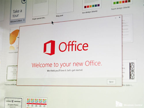 Giao diện Office 2016 Preview