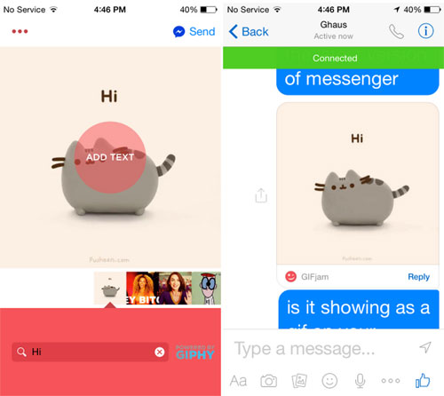 Ảnh Gif trên Facebook Messenger