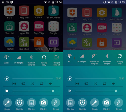 So sánh giao diện cũ và mới của Bphone