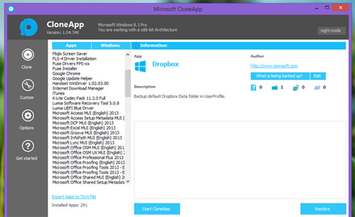 Hướng dẫn sử dụng CloneApp