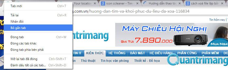 Hướng dẫn thao tác chuột phải đa năng trên trình duyệt Chrome Hướng dẫn thao tác chuột phải đa năng trên trình duyệt Chrome