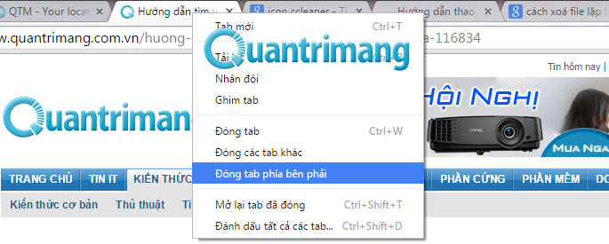 Hướng dẫn thao tác chuột phải đa năng trên trình duyệt Chrome Hướng dẫn thao tác chuột phải đa năng trên trình duyệt Chrome